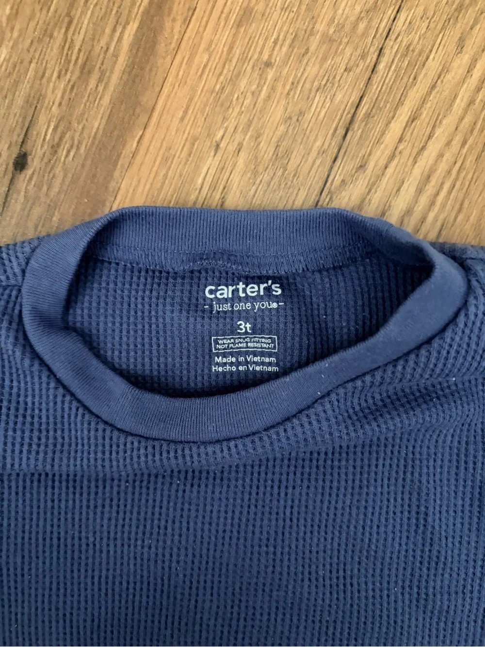 Carter's Blue Long Sleeve Thermal Pajama Set
